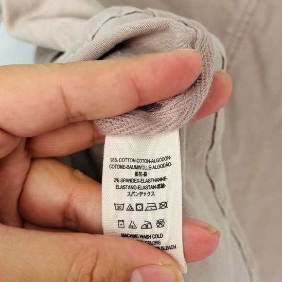 FREE PEOPLE Womens Lou Cropped Military Jacket Sz M Blush Pink Crop Long Sleeves - Picture 8 of 8